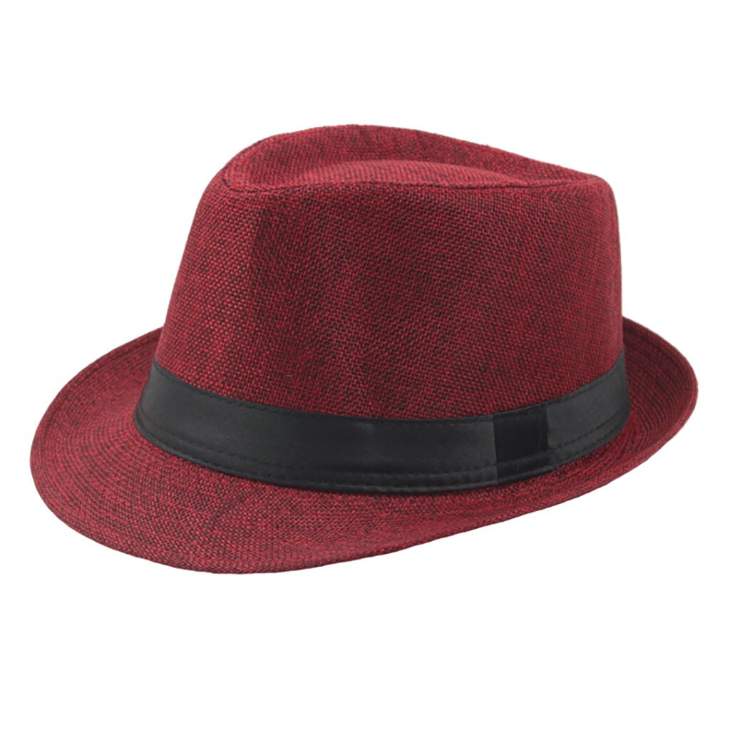 Breathable Linen Fedora Hat