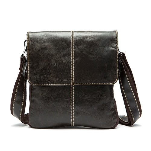 WESTAL Genuine Leather Causal Messenger Bag