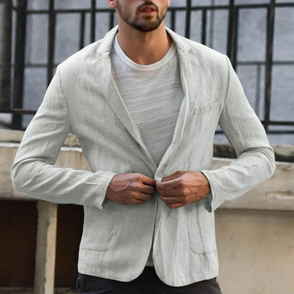 Slim Thin Fit Linen Blazer