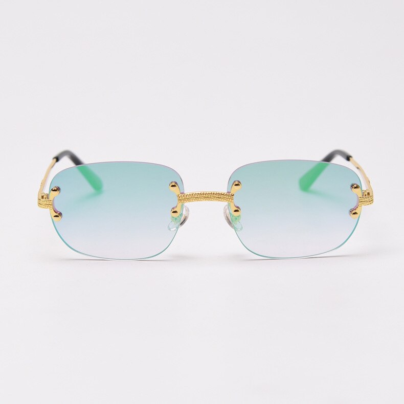 Retro Jasper Rimless Rectangle Sunglasses