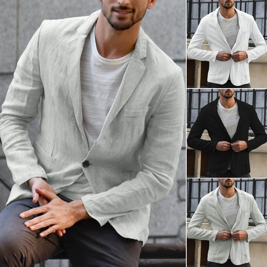 Slim Thin Fit Linen Blazer