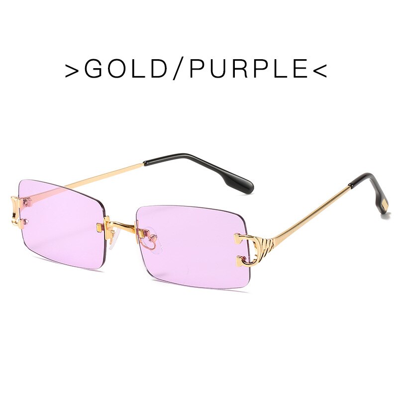 Rimless Rectangle Sunglasses