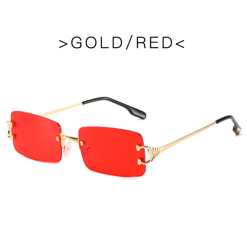 Rimless Rectangle Sunglasses