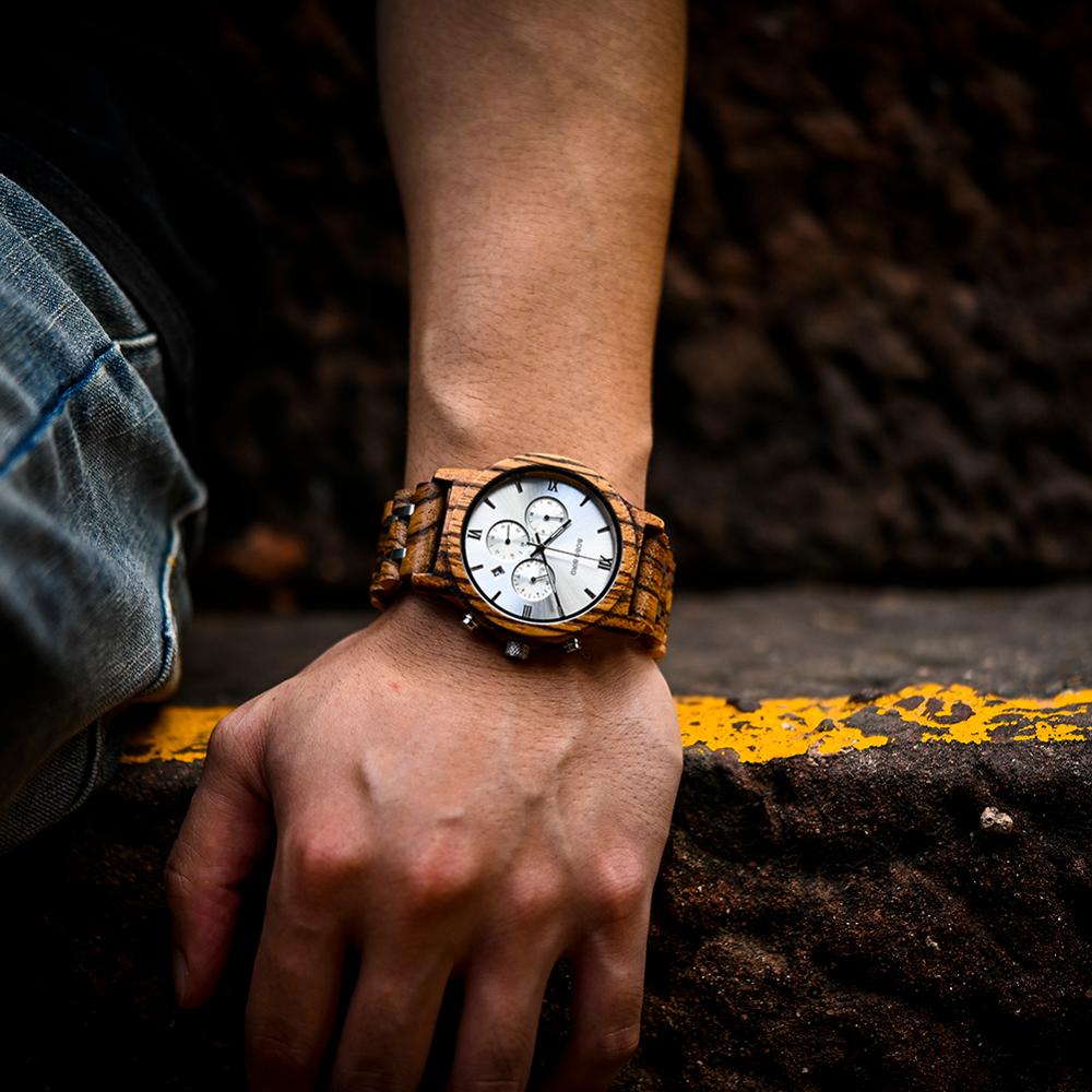 BOBO BIRD Wooden Chronographic Watch