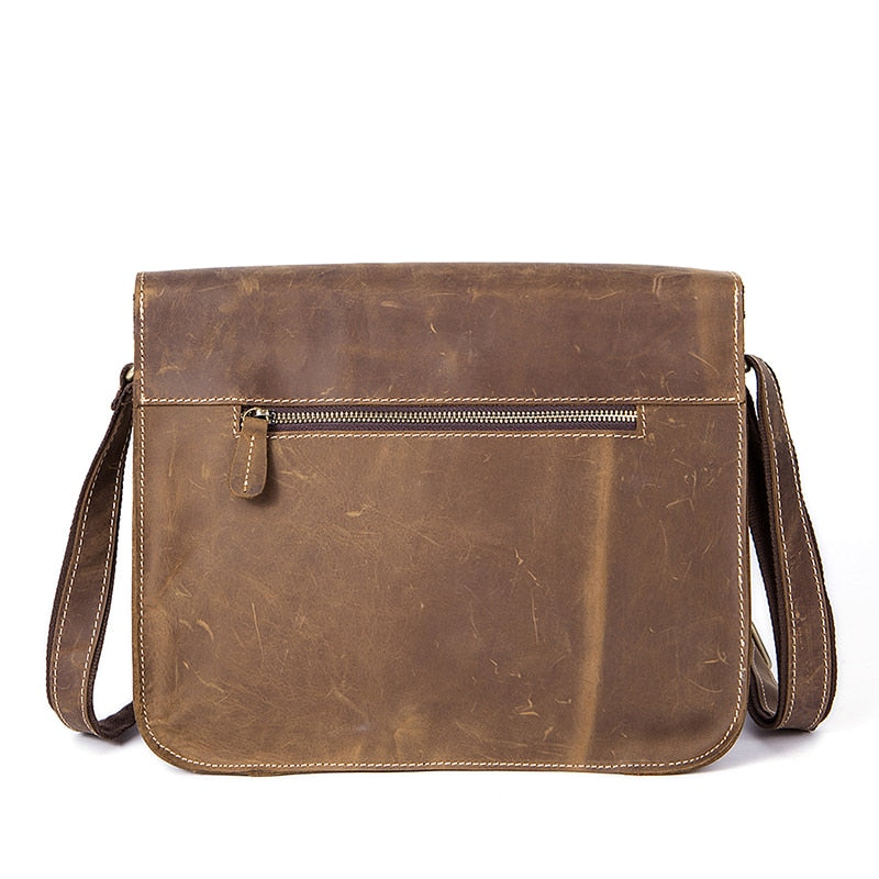 WESTAL Genuine Leather Mens Shoulder Bag