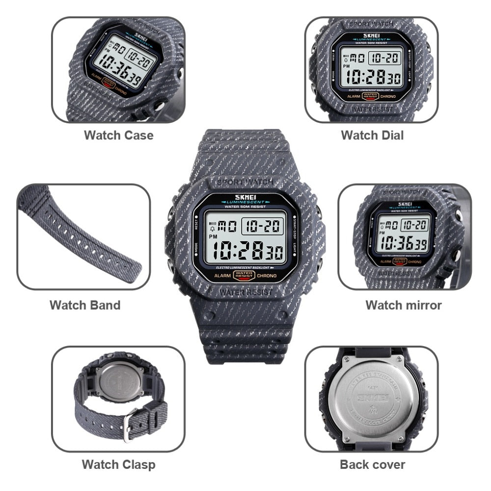 SKMEI 1471 Waterproof Luminous Digital Watch