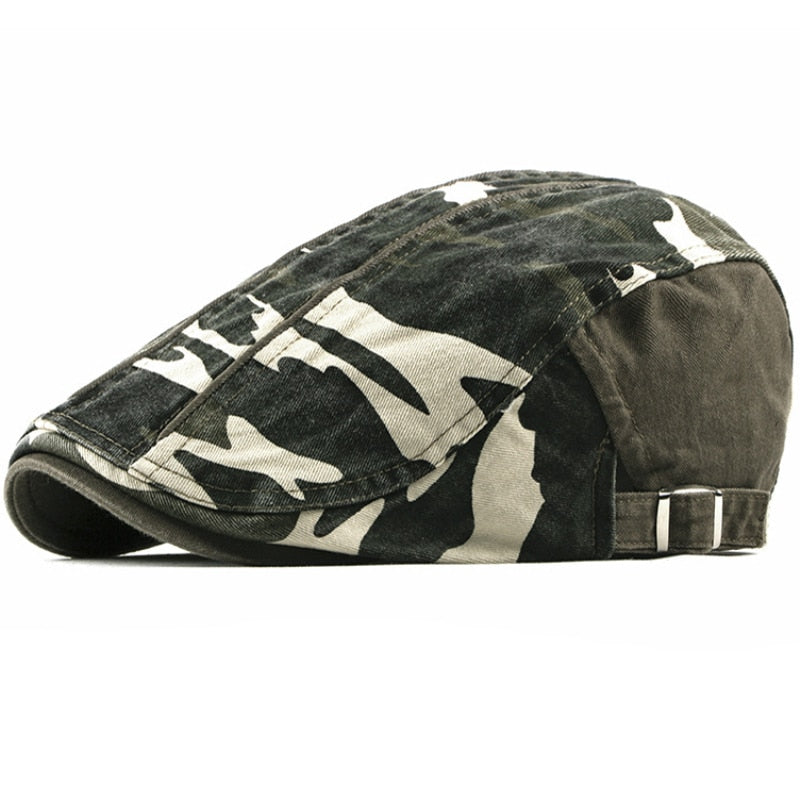 Camo Mens Beret Caps