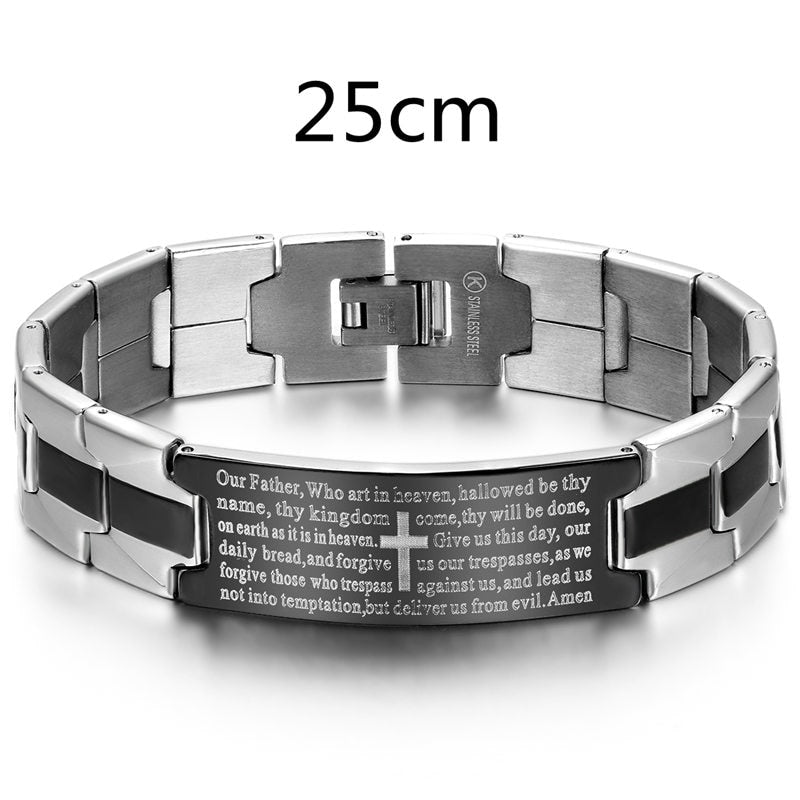 Stainless Steel Cross Bracelet