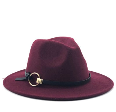 Wool Wide BrimFedora Hat