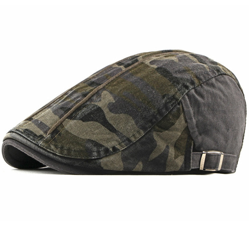 Camo Mens Beret Caps