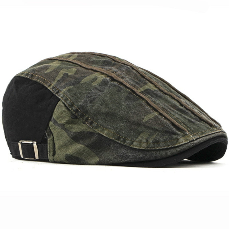 Camo Mens Beret Caps