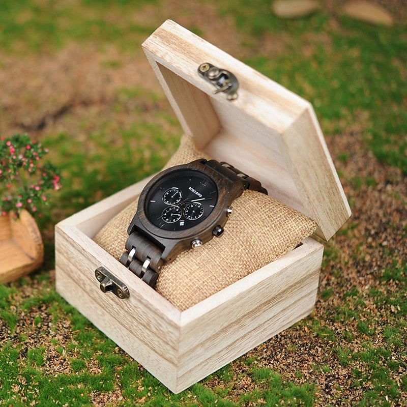 BOBO BIRD Wooden Chronographic Watch