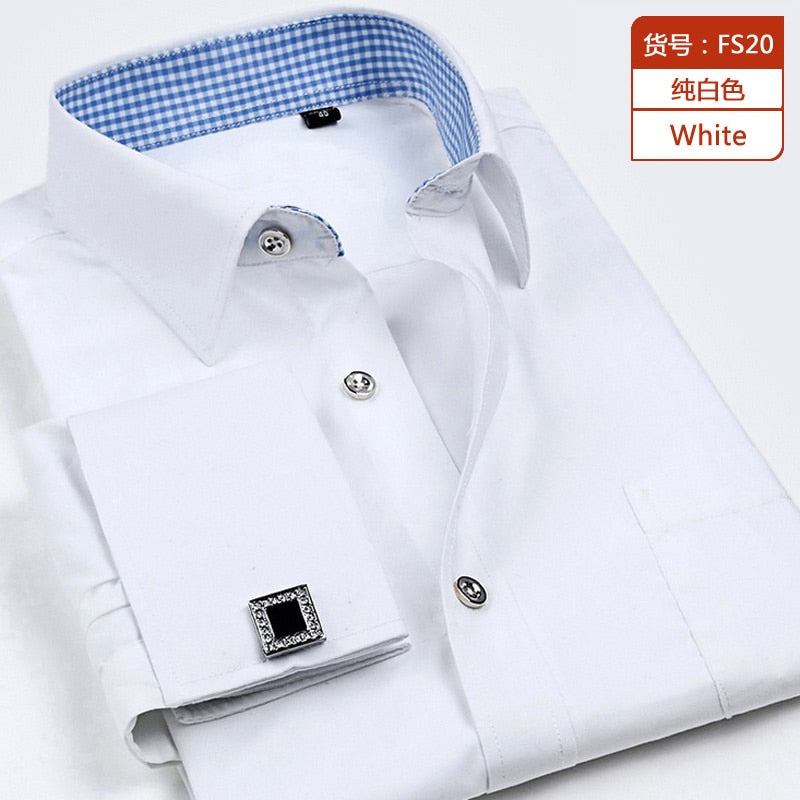 Men French Cufflinks Shirts