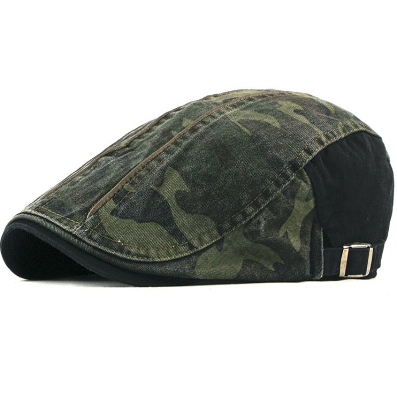 Camo Mens Beret Caps