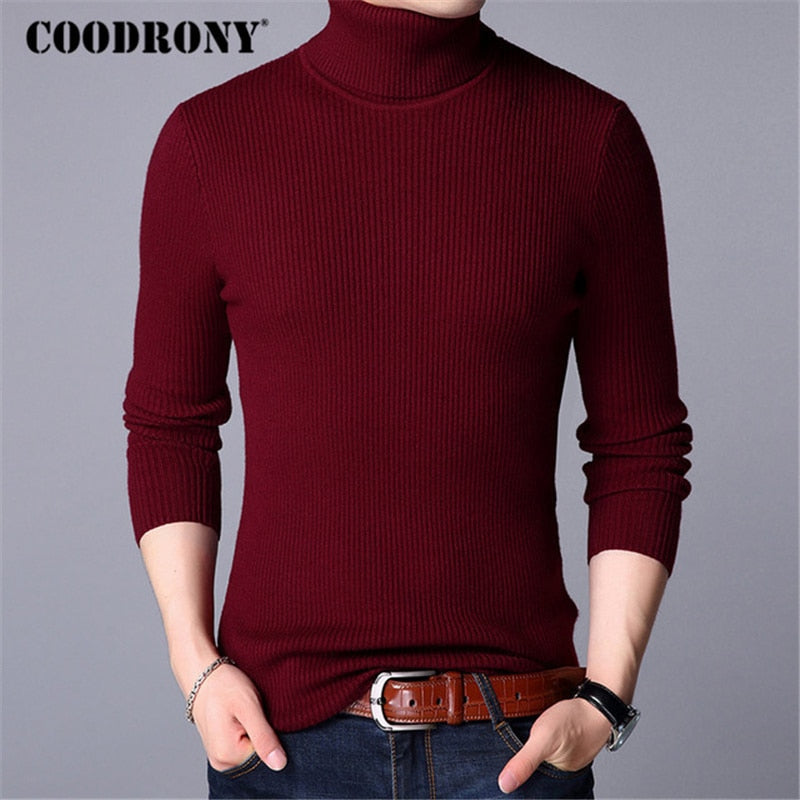 COODRONY Warm Pullover Men Knitted Cashmere Wool Sweater