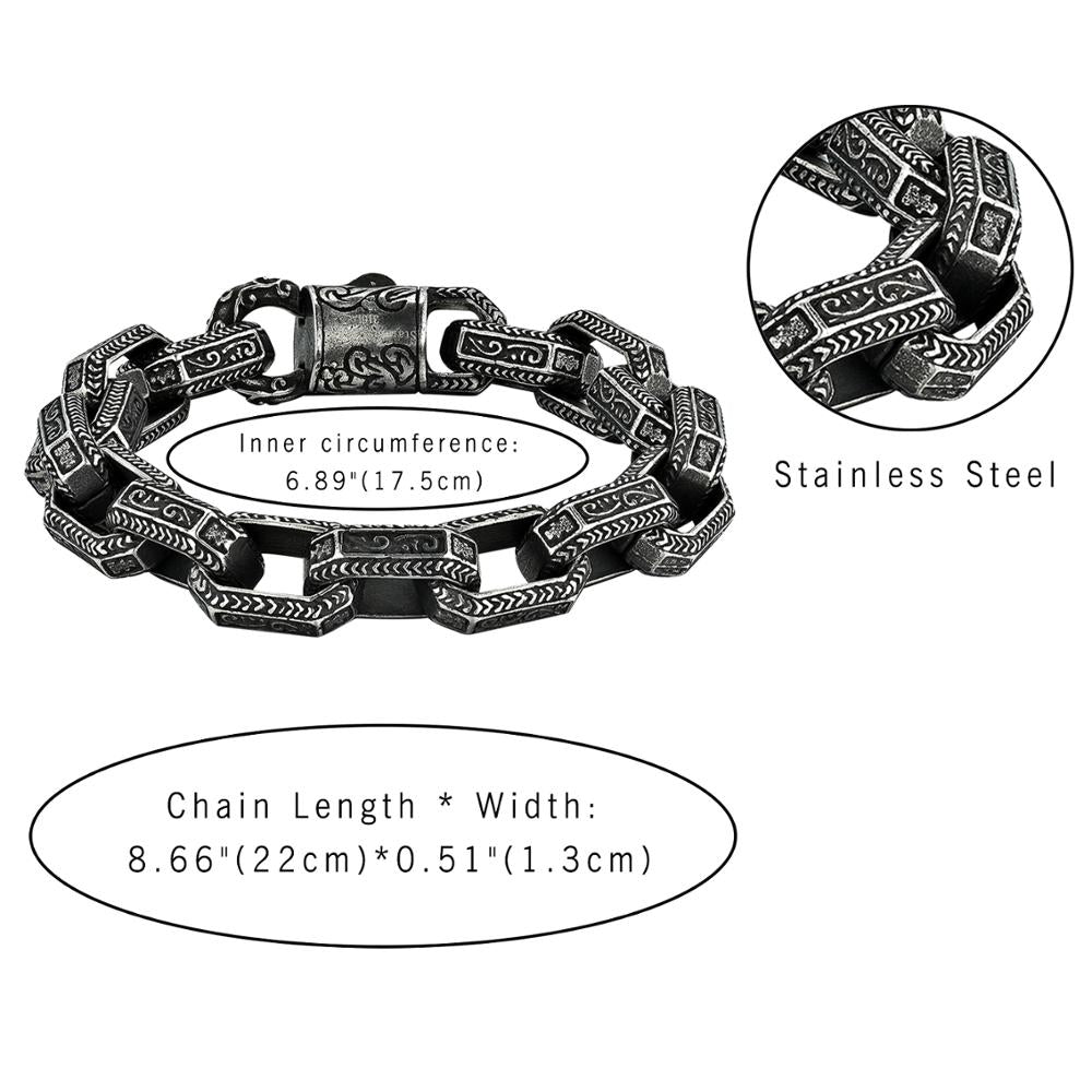High Quality Stainless Steel Thick Chain Bracelet