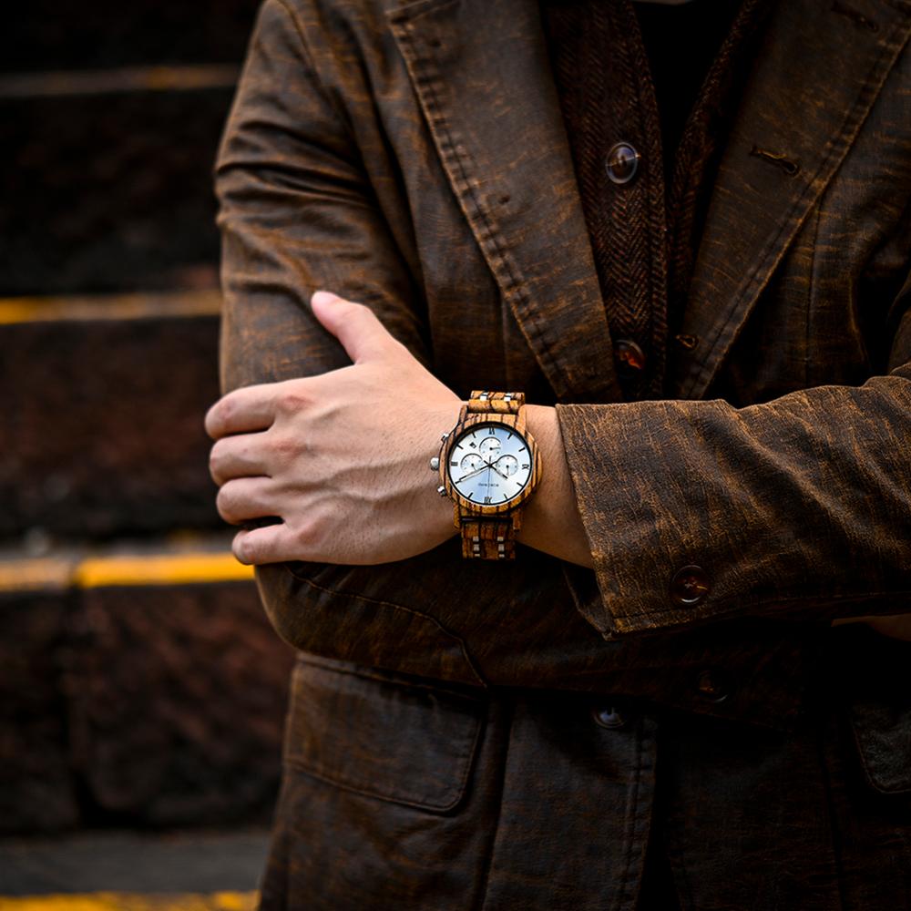 BOBO BIRD Wooden Chronographic Watch