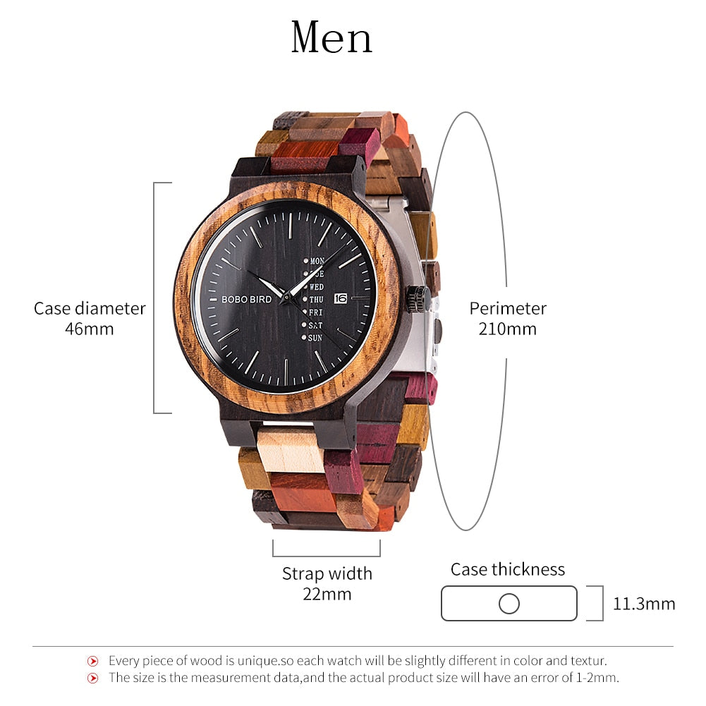 BOBO BIRD Couple Wooden Watch