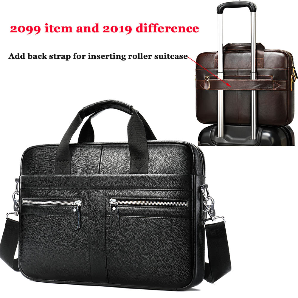 WESTAL Genuine Leather Briefcases Bags