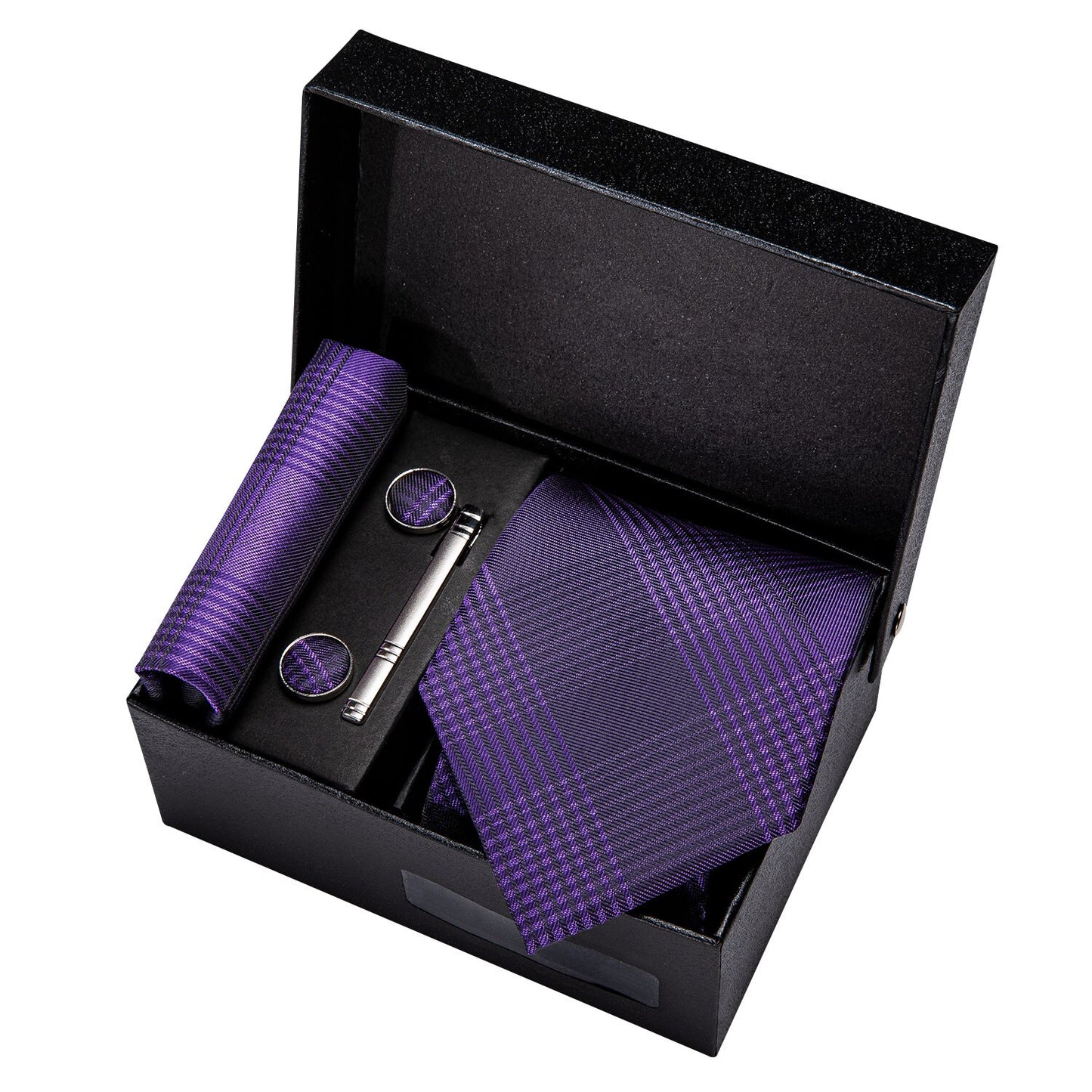 Mens Purple Paisley Silk Tie
