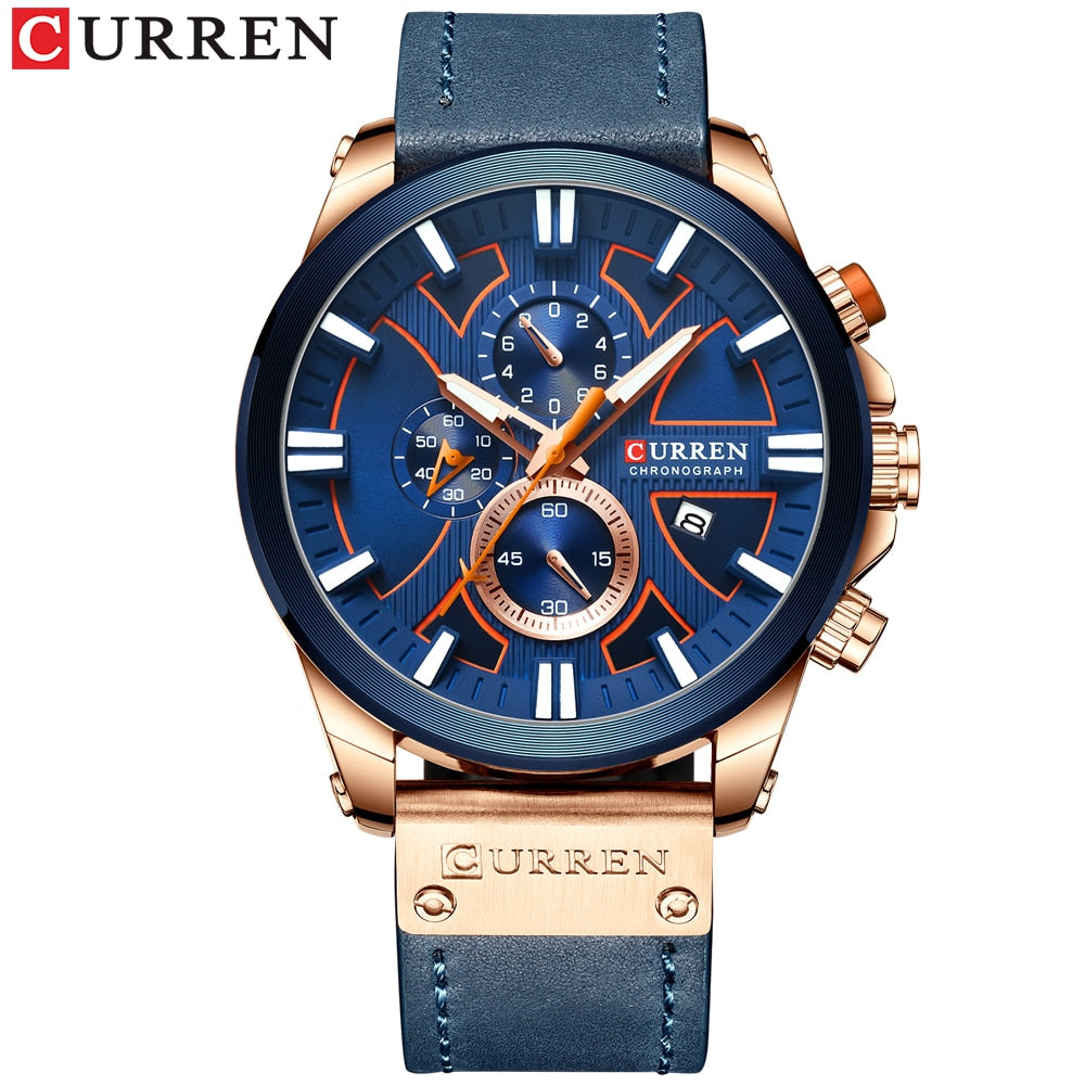 CURREN Mens Luxury Quartz Watches