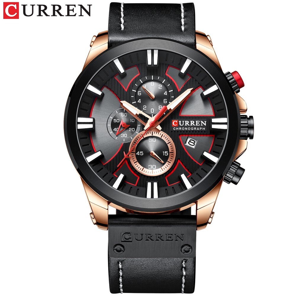 CURREN Mens Luxury Quartz Watches