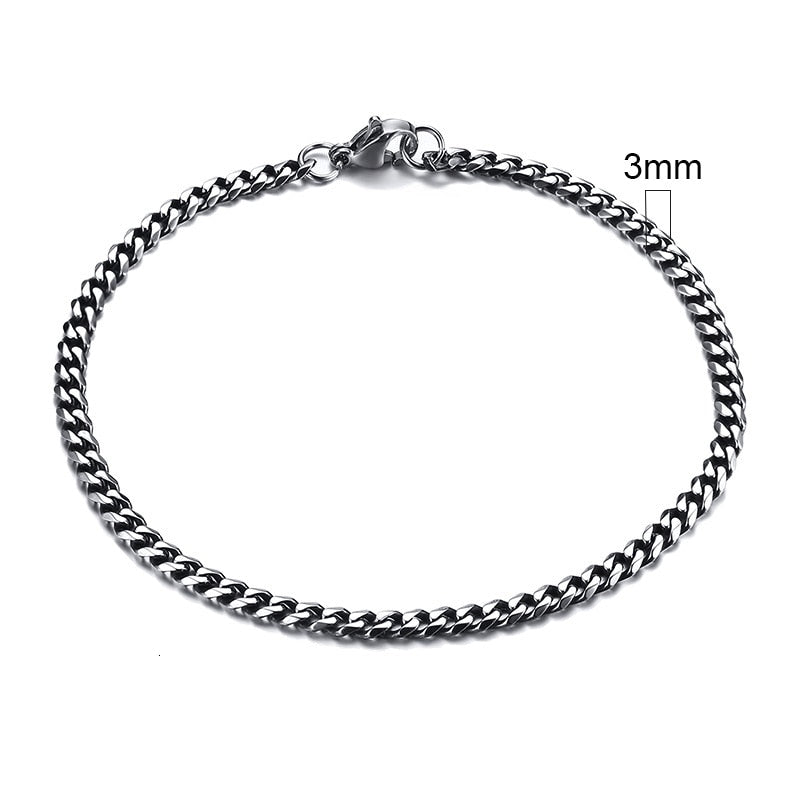 Vnox Solid Stainless Steel Bracelets for Men