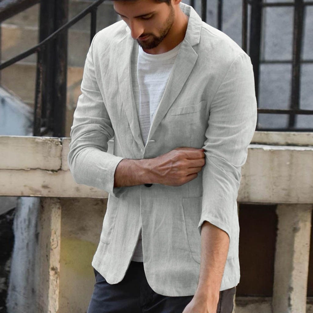 Slim Thin Fit Linen Blazer