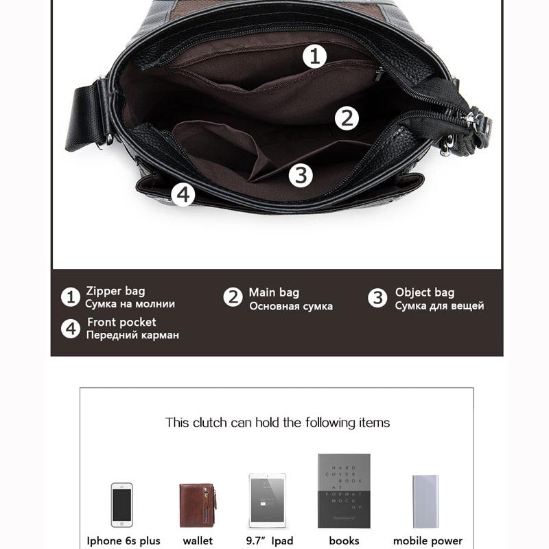 WESTAL Genuine Leather Shoulder Bag