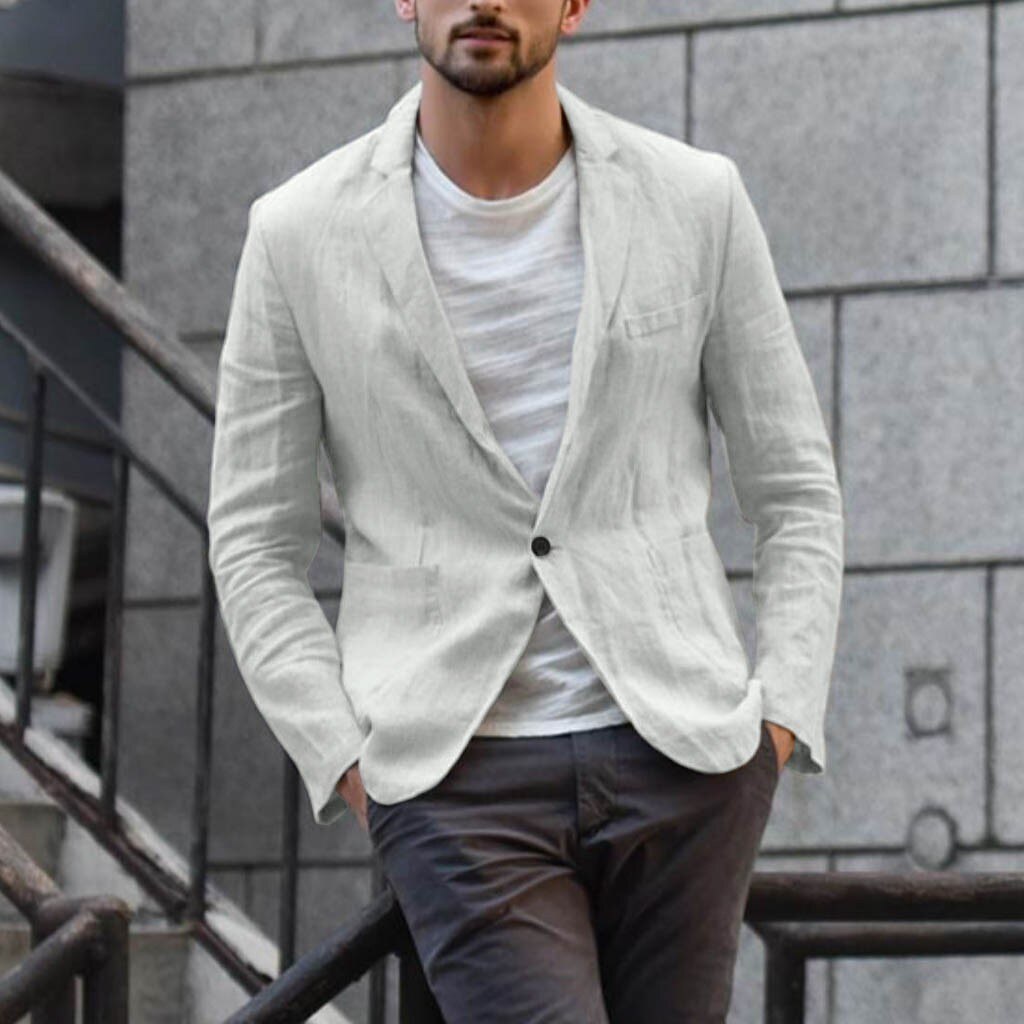 Slim Thin Fit Linen Blazer