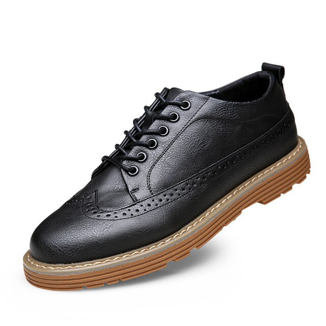 Mens Flat Comfortable Leather Shoes