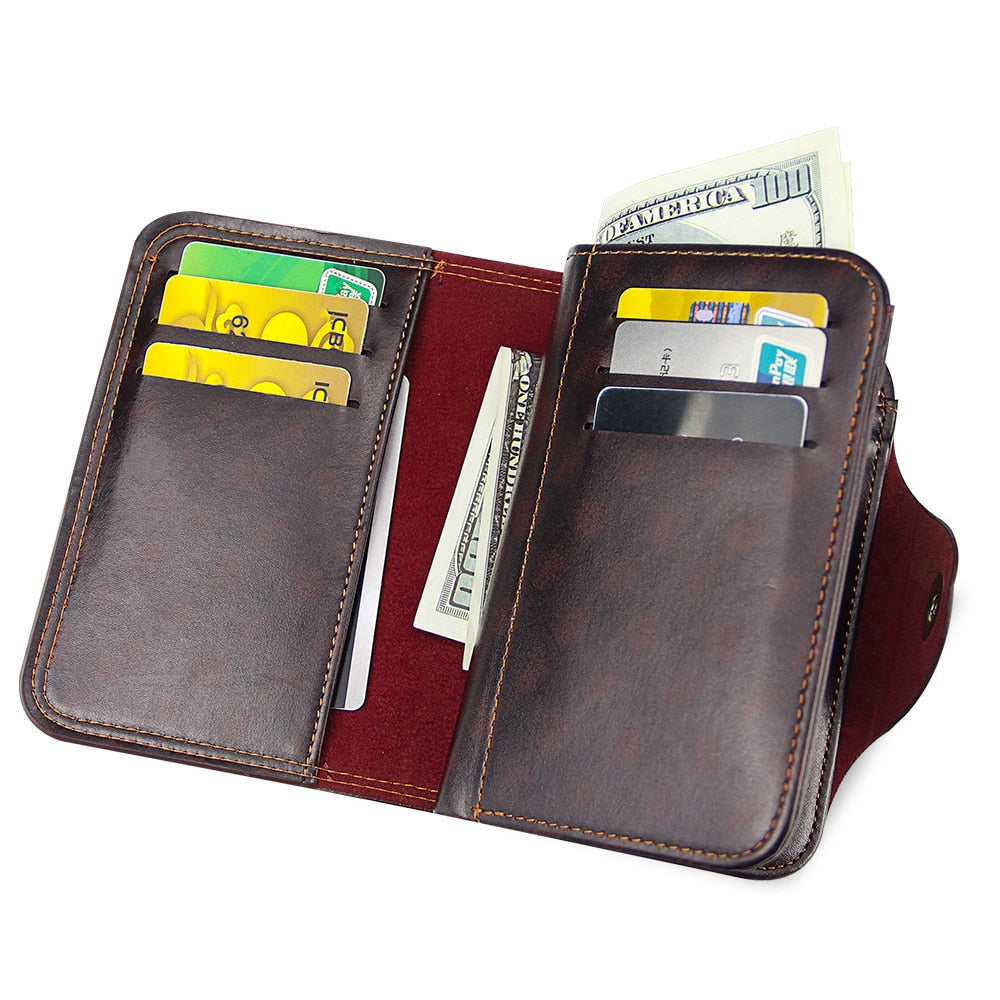 Mens Magnetic Clutch Wallet