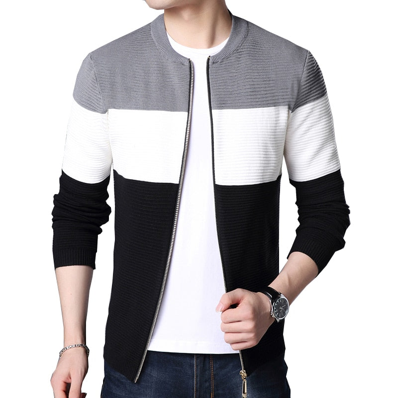 Men New Cardigan Jumper Sweater