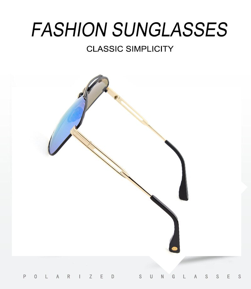 Big Frame Polygonal Sunglasses
