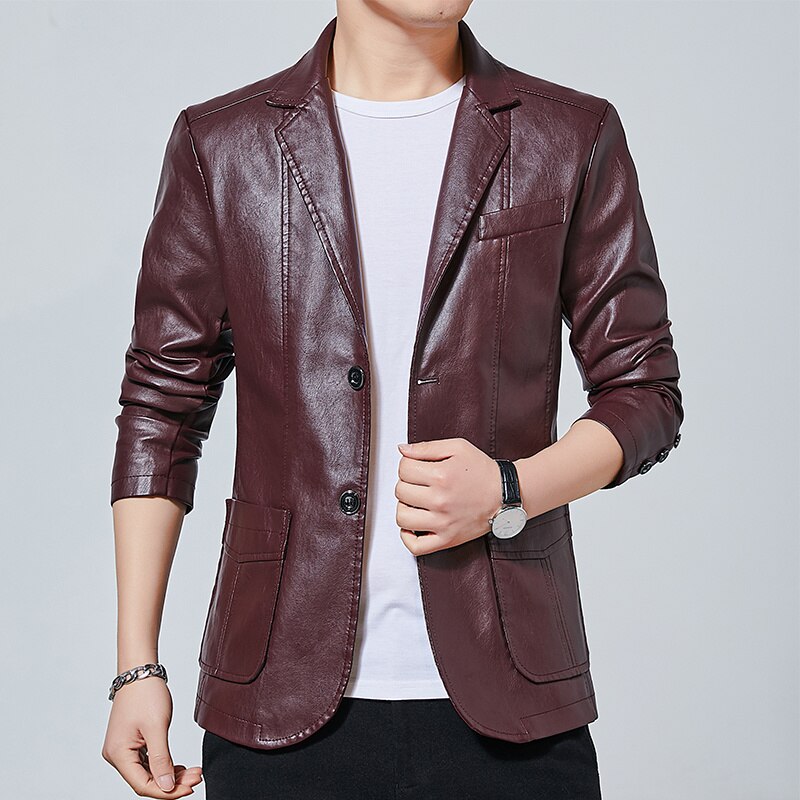 Casual Boutique Suit Leather Jacket