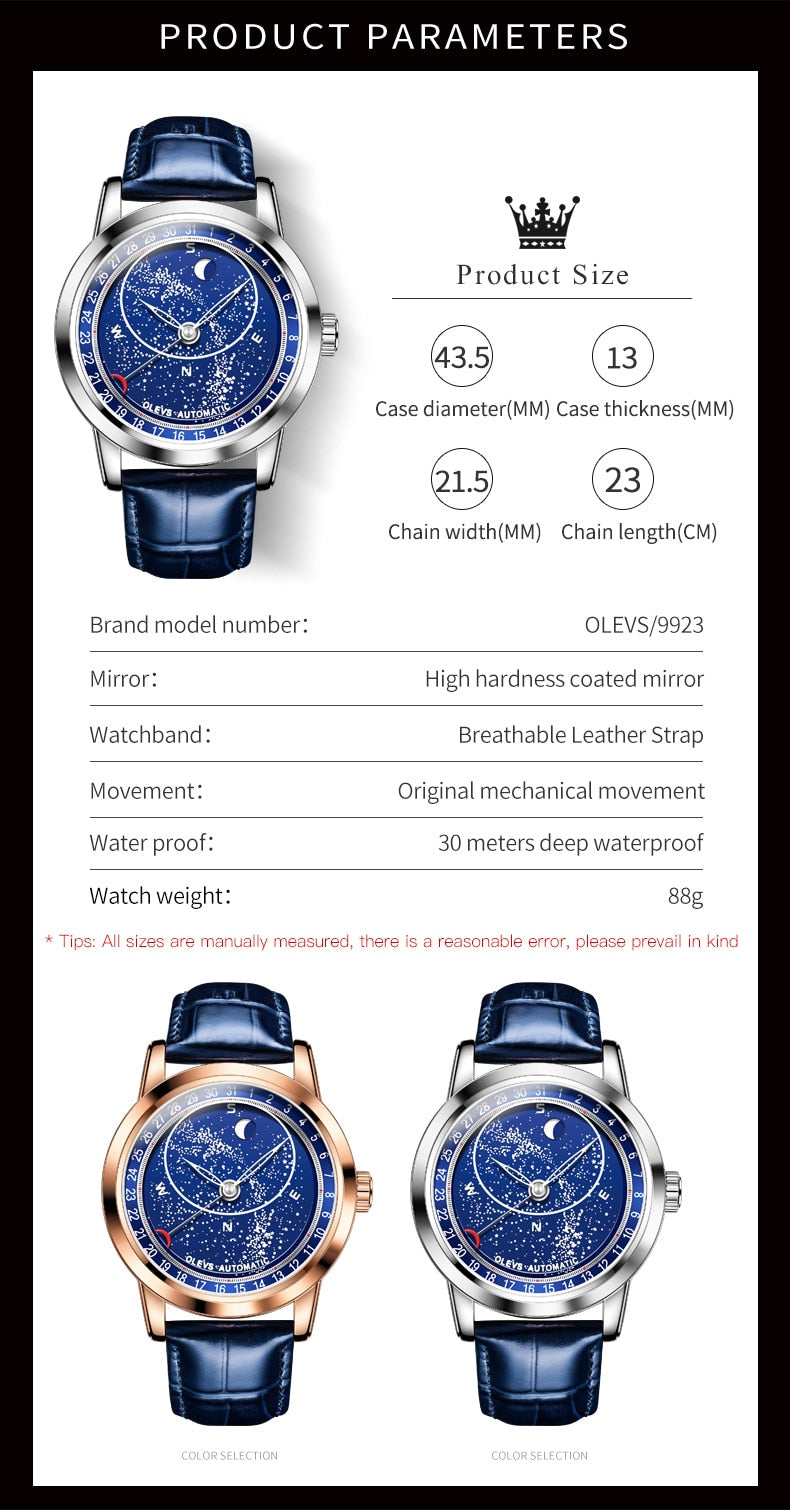 OLEVS Galaxy Automatic Watches