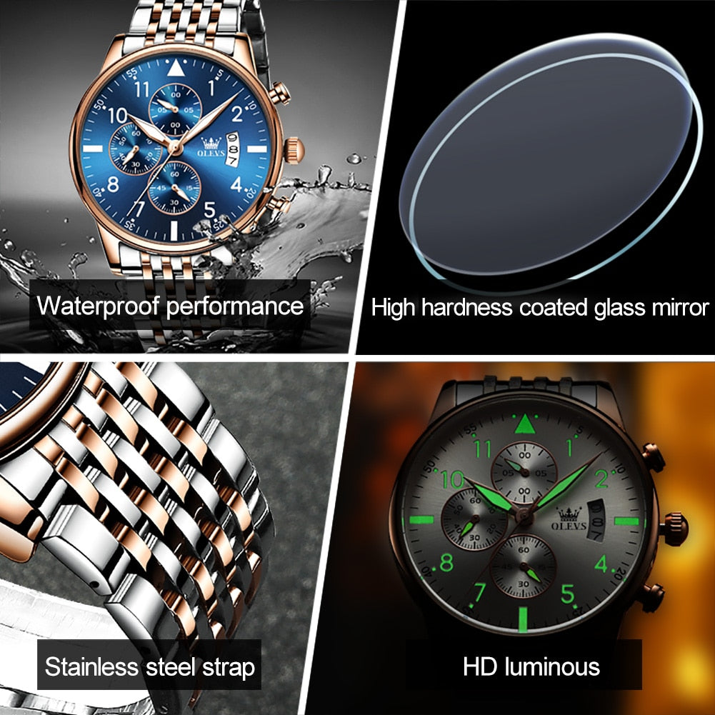 OLEVS Fashion Mens Watches