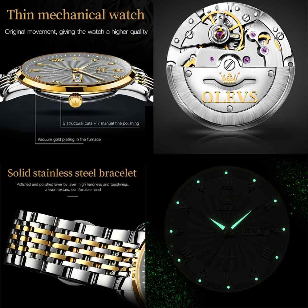 OLEVS Swirl Mechanical Watch