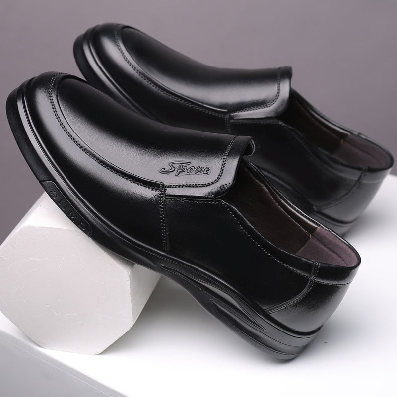 Genuine Leather Men Slip-on Loafers