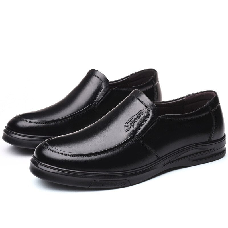 Genuine Leather Men Slip-on Loafers