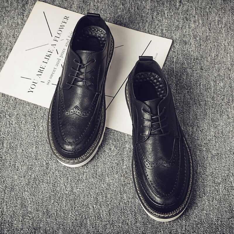 Mens Thick Sole Oxfords