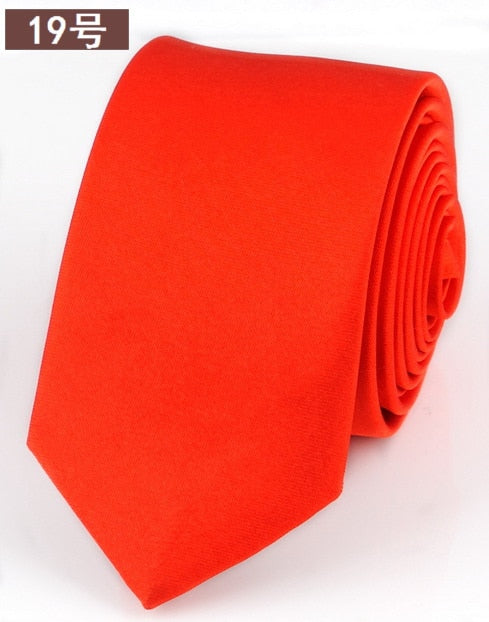 Casual Arrowhead Skinny Red Necktie