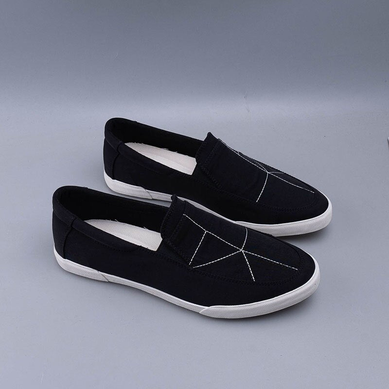 Casual Fabric Stripe Pattern Loafers