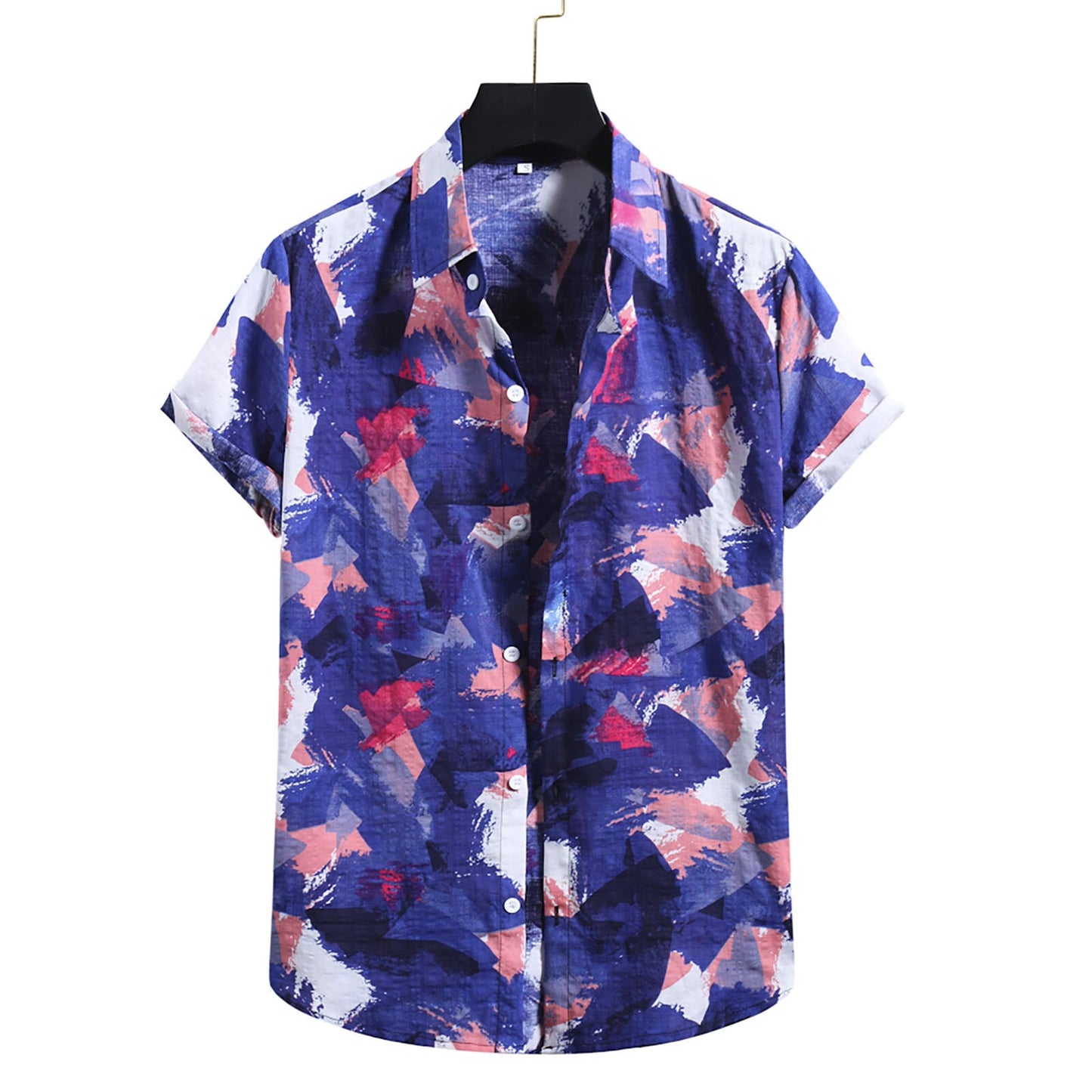 Mens Tropical Button Shirt
