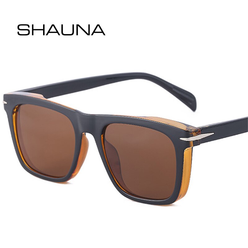 SHAUNA Retro Square Sunglasses
