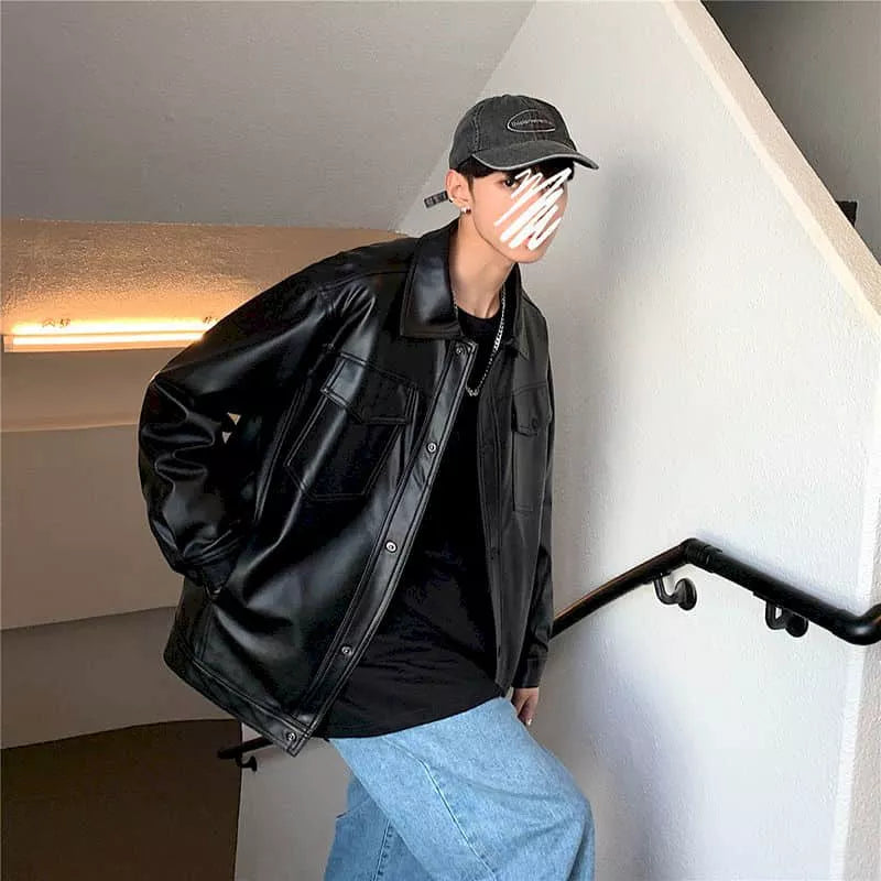 Men's Stylish Retro Leather Jacket
