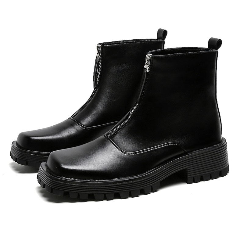 Mens Ankle Leather Boots