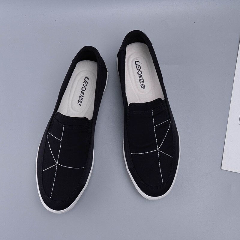 Casual Fabric Stripe Pattern Loafers