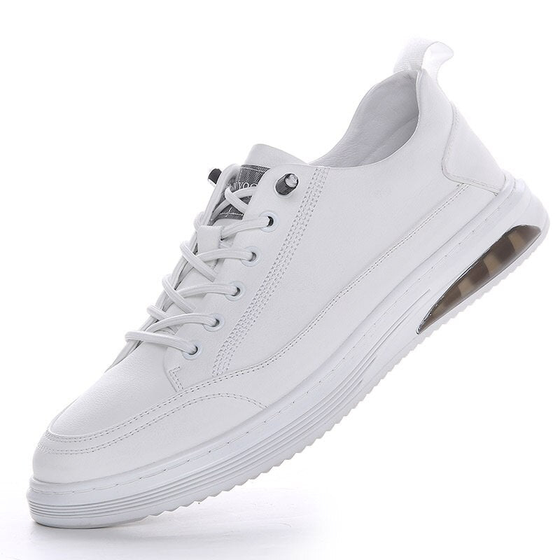 White Leather Casual Sneakers