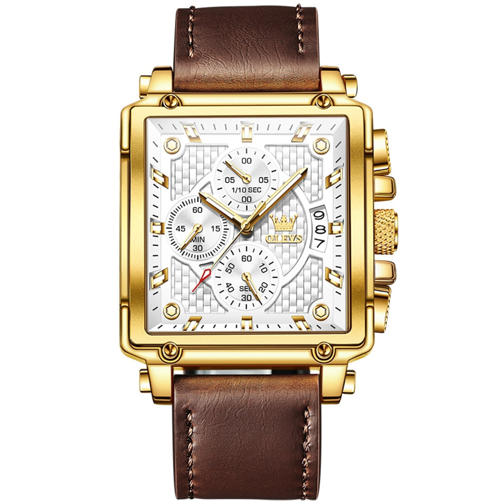 OLEVS Square Quartz Wrist Watch